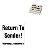 "Zurück zum Absender!" "Falsche Adresse" Gummi-Bri Gummistempel (Stempel)