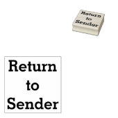 "Zurück zum Absender" Gummi-Briefmarke Gummistempel (Stempel)