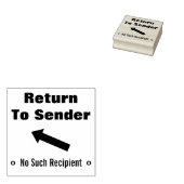 "Zurück zum Absender", "kein Empfänger dieser Art" Gummistempel (Stempel)