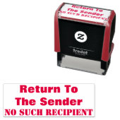 "Zurück zum Absender" "KEIN SOLCHER EMPFÄNGER" Permastempel (Beispiel)