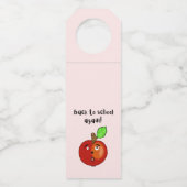 Zurück zum Apfel der Schule Flaschenanhänger (Vorderseite)