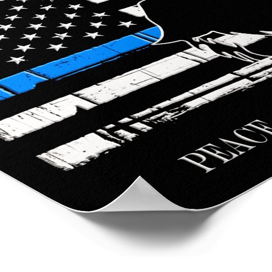 Zurück zum Blau Poster (Ecke)