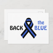 Zurück zum Blau Postkarte (Vorne/Hinten)