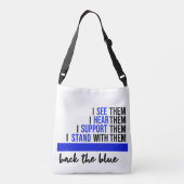 Zurück zum "Blue Law Enforcement Tote Bag" Tragetaschen Mit Langen Trägern (Rückseite)