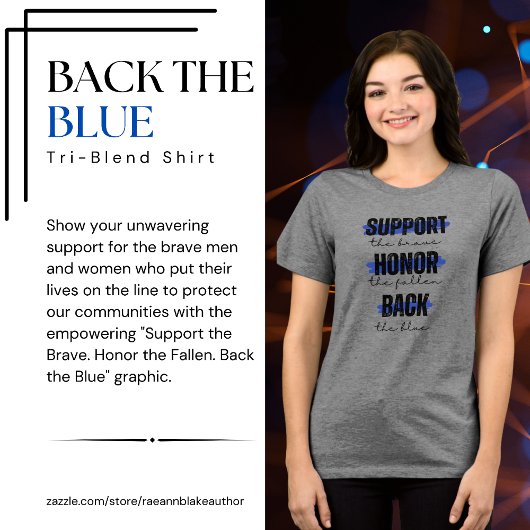 Zurück zum Blue Tri-Blend-Shirt Tri-Blend Shirt