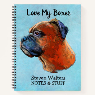 Zurück zum Boxer-Notebook Notizblock