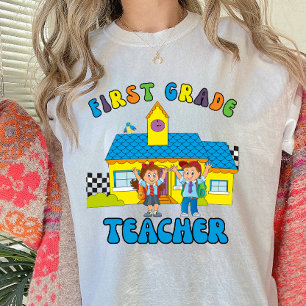 Zurück zum ersten Schullehrer T-Shirt
