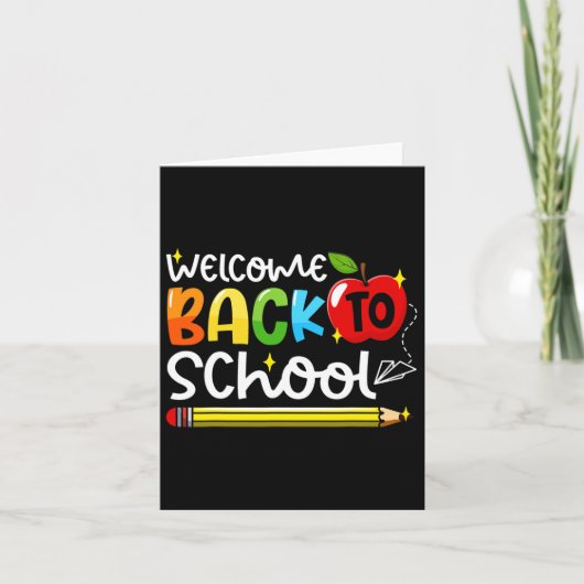 Zurück zum ersten Schultag Karte (Vorderseite)