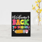 Zurück zum ersten Schultag Karte (Gelbe Blume)