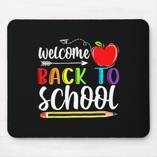 Zurück zum ersten Schultag Mousepad (Vorne)