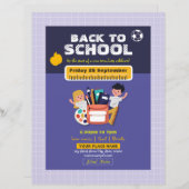 Zurück zum Flyer des Party in der Schule (Vorne/Hinten)