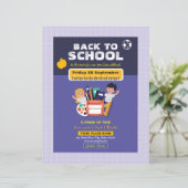 Zurück zum Flyer des Party in der Schule (Stehend Vorderseite)