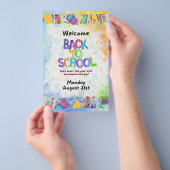 Zurück zum Flyer in der Schule (Handgriff)