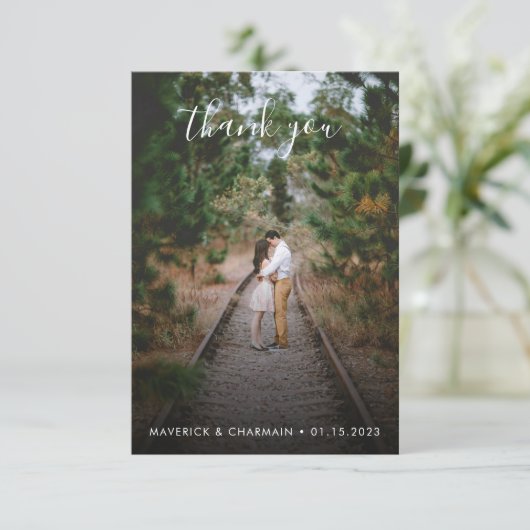 Zurück zum Foto "Simple Sage Green" Dankeskarte (Stehend Vorderseite)