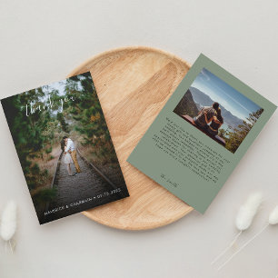 Zurück zum Foto "Simple Sage Green" Dankeskarte