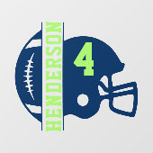 Zurück zum Fußballspiel Fensteraufkleber (Blatt)