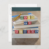 Zurück zum Gebäude in der Schule Postkarte (Vorne/Hinten)