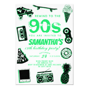 90s Einladungen Zazzle De