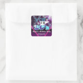 ZURÜCK ZUM Glam Dance Party Sticker Label der 80er (Tasche)