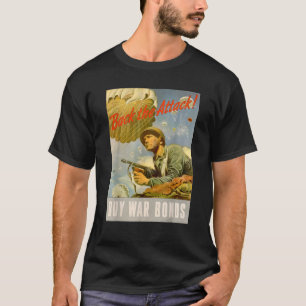 Zurück zum Im Flugzeug Vintagen Propa des Angriffs T-Shirt