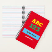 Zurück zum Individuelle Name-Notebook in der Schul Notizblock (Innen)