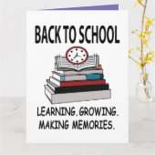 Zurück zum Lehrer an der Schule Karte (Gelbe Blume)