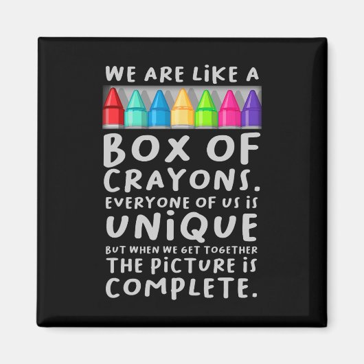 Zurück zum Lehrer sind wir wie eine Schachtel Cray Magnet (Vorne)