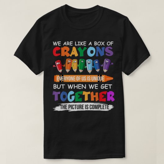 Zurück zum Lehrer sind wir wie eine Schachtel Cray T-Shirt (Design vorne)