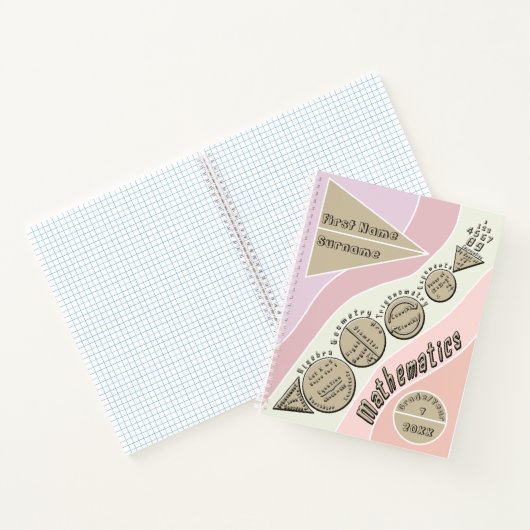 Zurück zum Mathematik Spiral Notebook Notizblock (Innenseite)