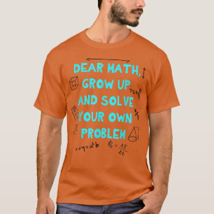 Zurück zum Mathematikangebot für Mädchen Jungen Te T-Shirt