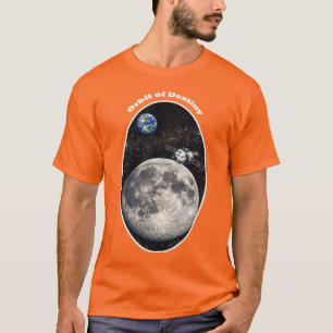 Zurück zum Mond mit Raumschiff und Erde URM T-Shirt