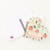 Zurück zum Muster für benutzerdefinierte Äpfel in  Notizblock (Innenseite)