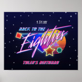 Zurück zum Neon der 80er Jahre Poster (Vorne)