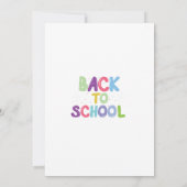 Zurück zum Party der Schule Einladung (Rückseite)