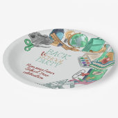 Zurück zum Party der Schule Pappteller (Schrägansicht)