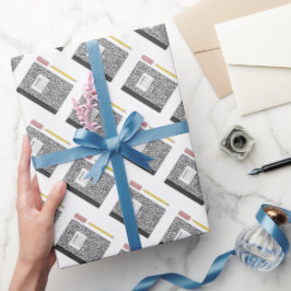 Zurück zum Party der Schullieferungen Geschenkpapier