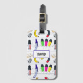 Zurück zum Party in der Schule Gepäckanhänger (Vorderseite Vertikal)