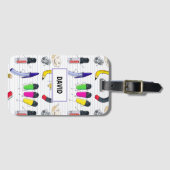 Zurück zum Party in der Schule Gepäckanhänger (Vorderseite (Horizontal))