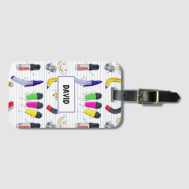 Zurück zum Party in der Schule Gepäckanhänger