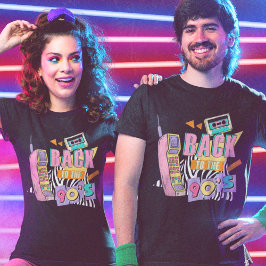 Zurück zum Retro-Telefon und Kassette der 90er Jah T-Shirt