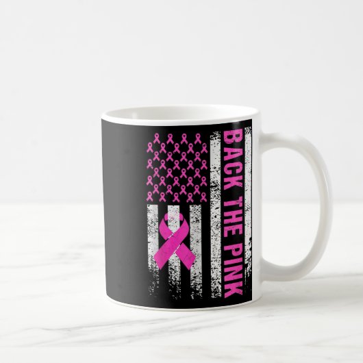 Zurück zum rosa Brustkrebs-Bewusstsein für Kleinki Kaffeetasse (Rechts)