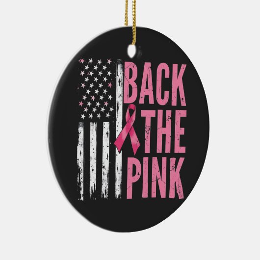 Zurück zum rosa Brustkrebsmonat Keramik Ornament (Rechts)