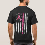 Zurück zum rosa, schwarzen Fleck, amerikanischer B T-Shirt (Rückseite)