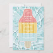 Zurück zum School Pool-Party Einladung (Vorderseite)