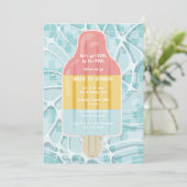 Zurück zum School Pool-Party Einladung (Stehend Vorderseite)