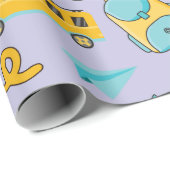 Zurück zum Schulbus: Nahtloses Wrapping Paper Geschenkpapier (Rolleneckpunkt)