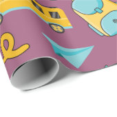 Zurück zum Schulbus: Nahtloses Wrapping Paper Geschenkpapier (Rolleneckpunkt)
