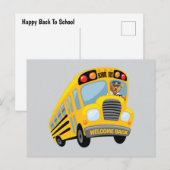 Zurück zum Schulbus Postkarte (Vorne/Hinten)