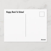 Zurück zum Schulbus Postkarte (Rückseite)