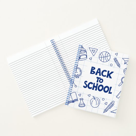 Zurück zum Schuldoodle-Notebook Notizblock (Innenseite)
